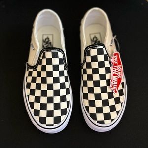 Black/White Checkerboard Vans